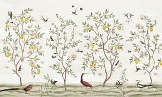 Lemon Tree Chinoiserie Wall Mural
