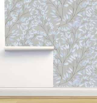 Blue Tree Wallpaper by Monor Designs