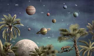 Pretty Planets Wall Mural