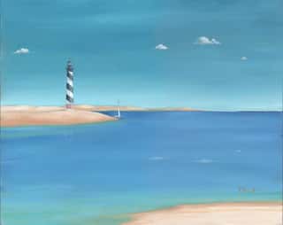 Serenity Cape Hatteras Lighthouse Wall Mural