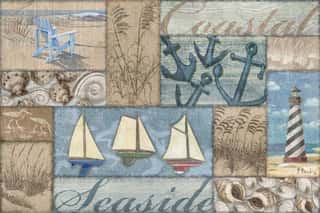 Bateau Bay Collage I Wall Mural