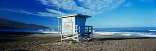 Lifeguard Hut On The Beach, Torrance Beach, Torrance, Los Angeles County, California, USA Wall Mural