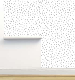 Gray Marks on White Wallpaper by Erin Kendal