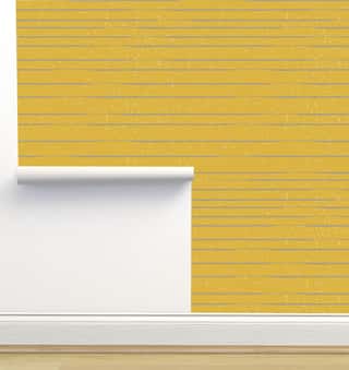 Texture Lines Yellow Wallpaper by Monor Designs