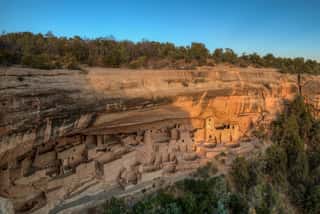 Last Rays Over Cliff Palace at Mesa Verde Wall Mural