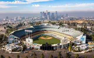Los Angeles Dodger Stadium Aerial View Wall Mural