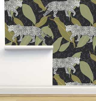 Walking Cheetah Wallpaper by Monor Designs