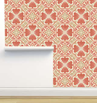 Daphne Red Wallpaper by Amy MacCready
