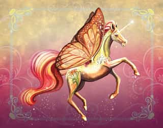 Butterfilly Tiger Lily Wall Mural