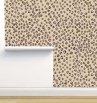 Leopard Flowers Wallpaper by Julia Schumacher