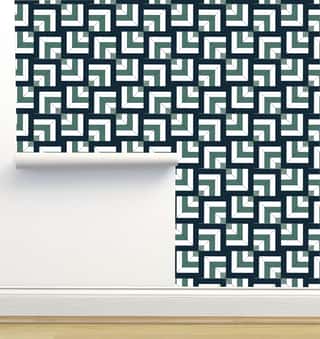 Overlapping Squares Wallpaper by Lisee Ree