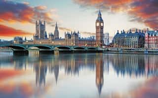 London - Big Ben And Houses Of Parliament, UK     Wall Mural