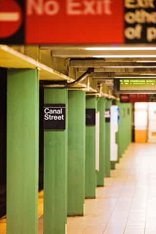 New York City Subway Station at Canal Street Wall Mural