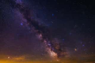 Milky Way at Edge of Sunset 2 Wall Mural