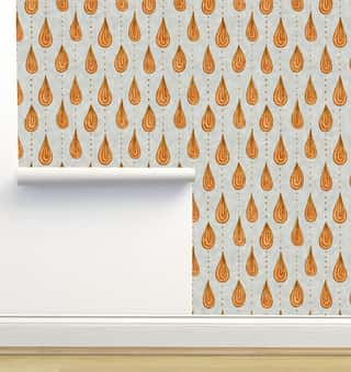 Mistral Orange Wallpaper by Amy MacCready