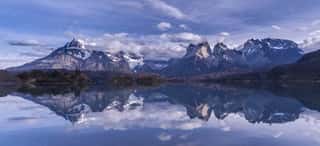 Mountains Reflection Over the Lake Wall Mural