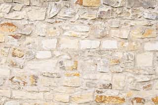 Old Beige Stone Wall Background Texture - Wall Mural