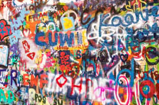 Graffiti An Der Wand Wall Mural