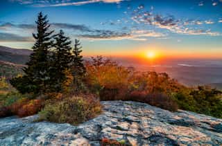 Scenic Sunrise, Blue Ridge Mountains, North Carolina Wall Mural