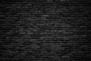 Black Brick Wall, Dark Background For Design Wall Mural