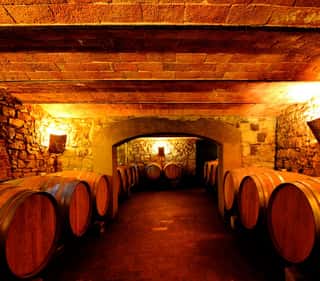 Wine Cellar In Tuscany, Italy Wall Mural