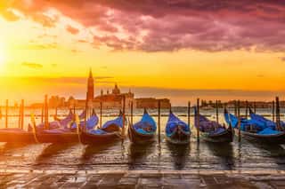 Sunrise In San Marco Square, Venice  Italy Wall Mural