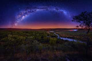 Milky Way Arching Over El Questro National Park In Western Australia Wall Mural
