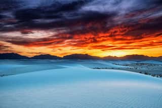 White Sands National Monument - Sunset Wall Mural