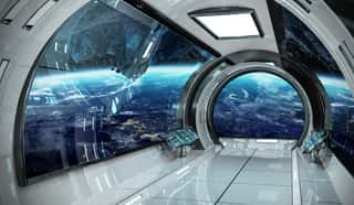 Spaceship 3D Rendering Elements Of This Image Furnished By NASA Wall Mural