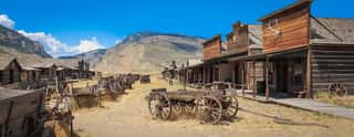 Cody / Wyoming (USA) - Ghost Town Wall Mural
