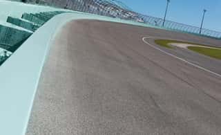 Low View Of Race Track Wall Mural