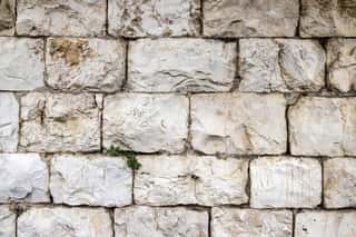 A Wall Of Large Blocks Of Jerusalem Stone, Background Wall Mural