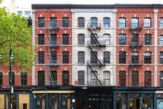 Buildings On Duane Street In The Tribeca Neighborhood Of Manhattan, New York City Wall Mural