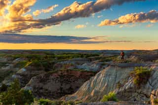 Looking Out Over The Badlands Of North Dakota Wall Mural