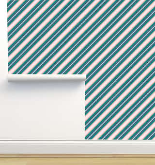 Seamless Pattern With Diagonal Stripes Wall Mural