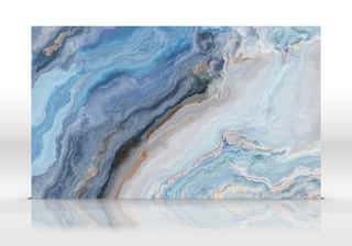Blue Marble Tile Texture Wall Mural