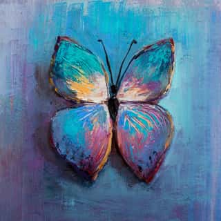 Abstract Painting Butterfly Wall Mural