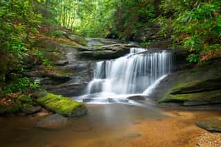 Waterfalls Peaceful Nature Landscape In Blue Ridge Mountains Wall Mural