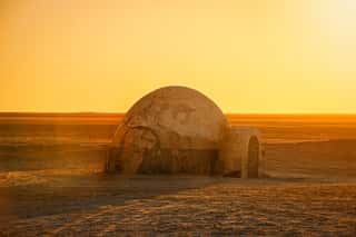  Futuristic Dome Building In The Sahara Desert Place Of Shooting The Fourth Episode Of Star Wars Wall Mural