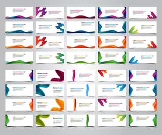 Vector Abstract Design Banner Web Template Set Collections Wall Mural