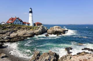 Lighthouse In Portland, Maine Wall Mural