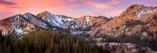 Sunrise Panorama In The Wasatch Mountains, Utah, USA  Wall Mural