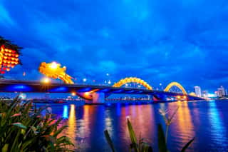 View Of Dragon Bridge Which Is A Very Famous Destination Of Da Nang City, Vietnam     Wall Mural