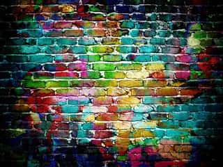 Graffiti Brick Wall Wall Mural