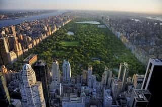 Central Park Aerial View, Manhattan, New York; Park Is Surrounde Wall Mural