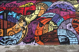 Street Art - Graffiti Wall Wall Mural
