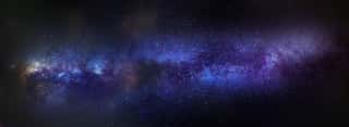 Blue Night Sky Milky Way Wall Mural