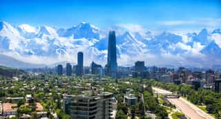 Santiago Cityscape in Chile Wall Mural