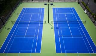 Double Pickleball Courts Wall Mural