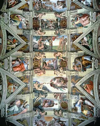 Sistine Chapel Ceiling and Lunettes Wall Mural